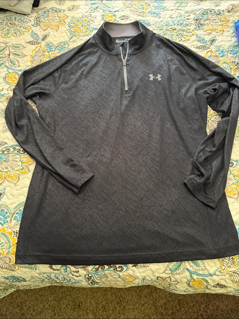 Under Armour Dark Gray Quarter-Zip Performance Pullover